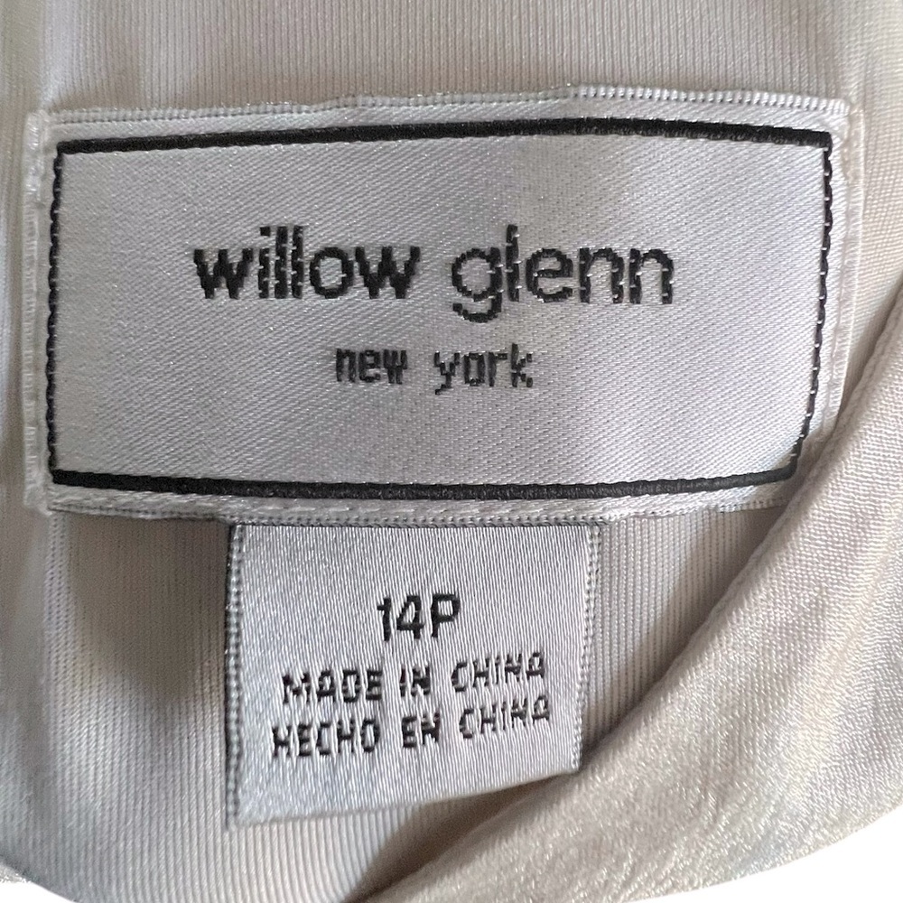 Vintage Willow Glen Sleeveless Black and Ivory Cocktail Dress Size 14Petite - Picture 2 of 9